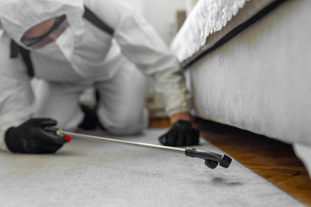 Professional Mosquito Control technician working in Centuria, WI